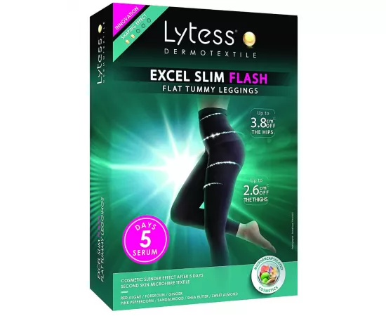 Lytess  Excel Slim Flash Flat Tummy Leggings   Black  S/M