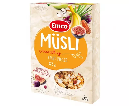 Emco Crunchy Musli With Fruit Pieces 375g