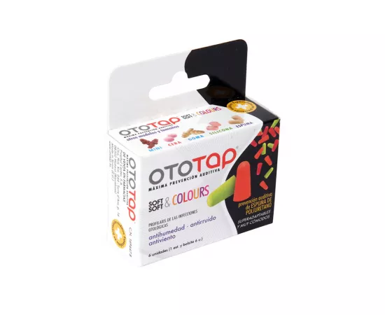 Ototap Color Foam Ear Plugs 6pc per packet.