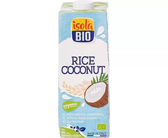 Isola Bio 100% Organic Rice Coconut Plant Based Milk 1L