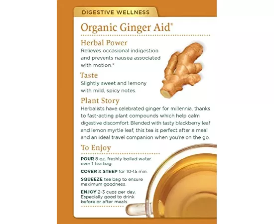 Traditional Medicinals Ginger Aid Tea Bags 16's