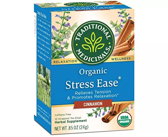 Traditional Medicinals Stress Ease Tea Bags cinnamon Flavor16's