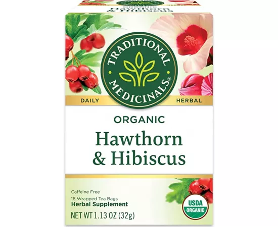 Traditional Medicinals Heart Tea With Hawthorn Hibiscus Tea Bags 16's