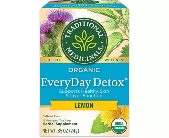 Traditional Medicinals Organic Every Day Detox Lemon Herbal Tea Bags 16's(24g)