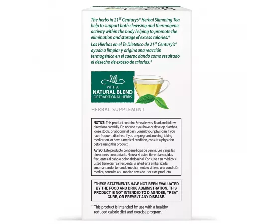 21st Century Herbal Slimming Natural Tea 24 Tea Bags