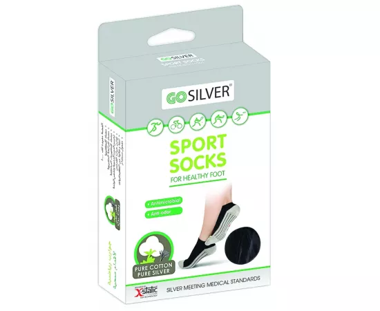 Go Silver Sport Socks Black 35/38
