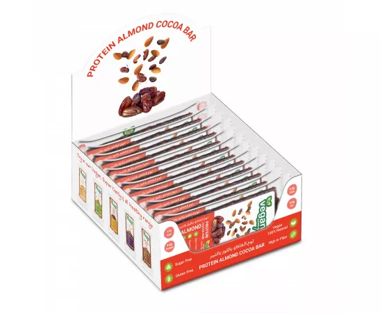 Protein Date Almond Cocoa Bar Dispenser 480g(Pack of 12)