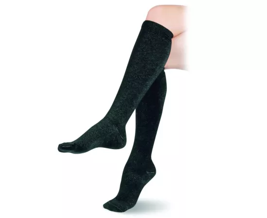 Go Silver Compression Socks for Traveling Black Size 39/42