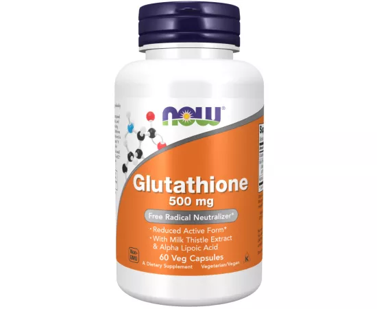Now Foods Glutathione 500 mg 60 Veg Capsules