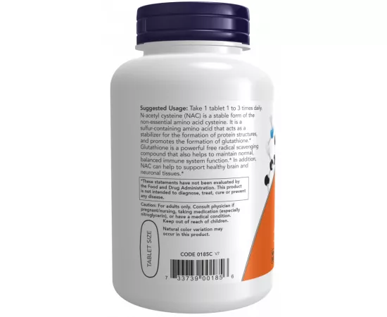 Now Foods NAC 1000 mg 120 Tablets
