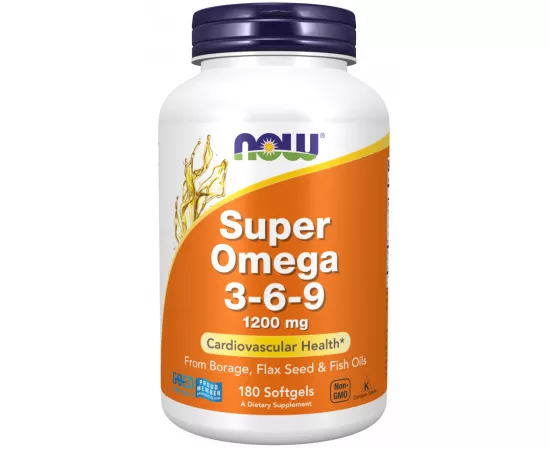 Now Foods Super Omega 3-6-9 1200 mg 180 Softgels
