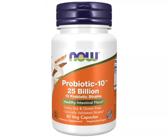 Now Foods Probiotic-10 100 Billion 30 Veg Capsules
