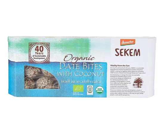 Sekem Organic Date Bites With Coconut 120g
