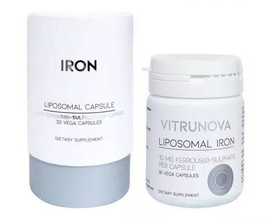 Vitrunova  Iron Liposomal Capsule 30 Vega Capsules