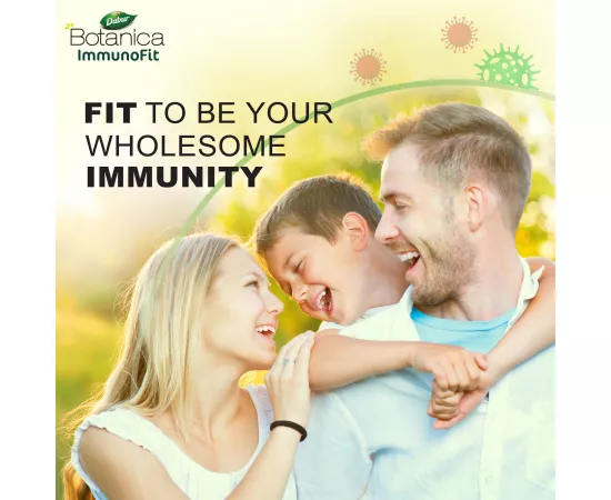 Dabur Botanica ImmunoFit Veg. Capsules | 12 Ingredients | Boosts Immunity | Turmeric | Vitamin C | Ginger | Ginseng | Herbal | Antioxidant | 60's