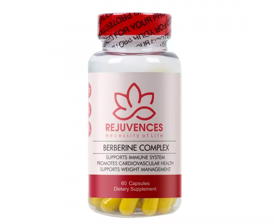 Rejuvences Berberine 500 Mg Capsules With Bitter Melon And Banaba Leaf For Heart Health And Immune Support Capsules 60's