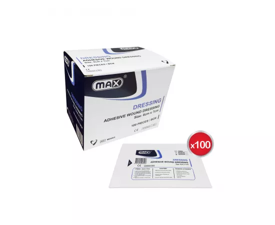 Max Wound Adhesive Dressing 6cmx7cm 100pcs/Box
