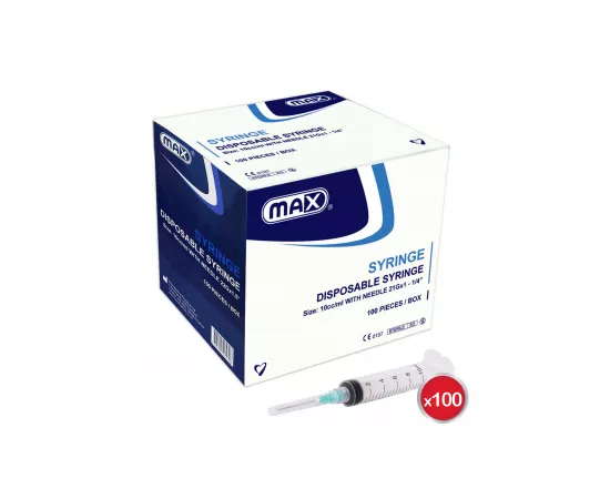Max Disposable Syringes 10ml ,100pcs/Box