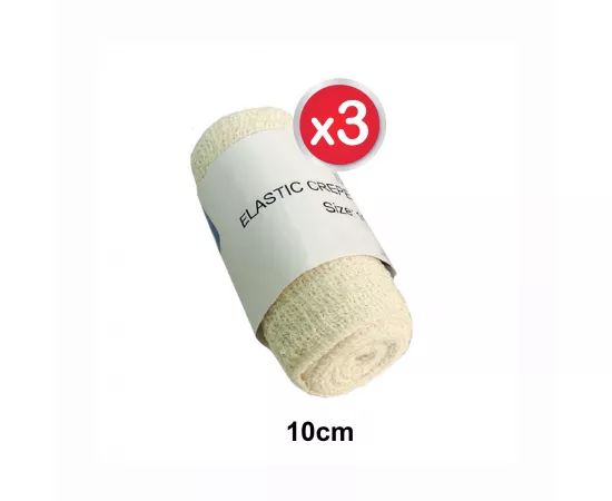 Max Cotton Crepe Bandage 10cmx4.5m -3 Pcs