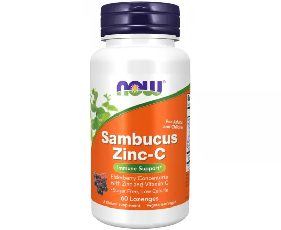 Now Foods Sambucus Zinc-C 60 Lozenges