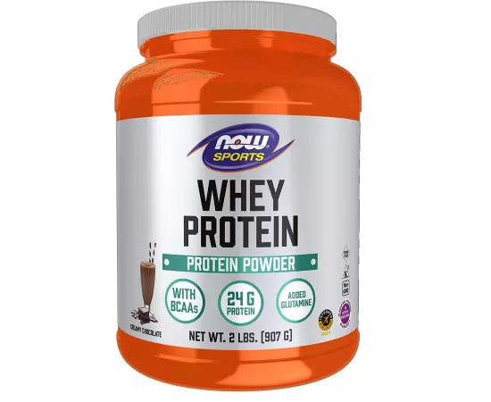Now Sports, Whey Protein Dutch Chocolate Powder 2  Lbs.