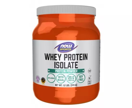 Now Sports Whey Protein Isolate Unflavored Powder 1.2  Lbs.