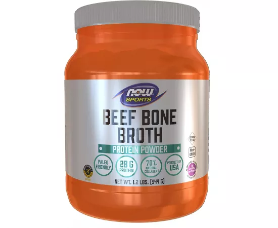 Now Sports Beef Bone Broth Protein Powder 1.2Lbs