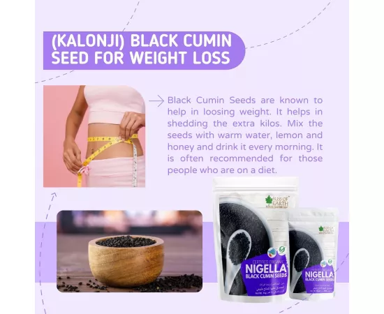 Bliss of Earth Certified Organic Black Cumin Kalonji Seeds Nigella Seeds Packed with Antioxidants 200g