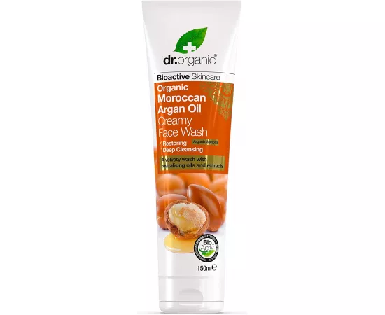 Dr Organic Moroccan Argan Oil Creamy Face Wash 150ml