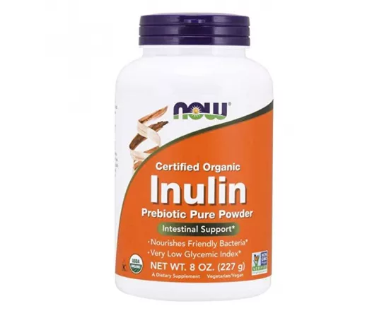 Now Foods Organic Inulin Prebiotic Pure Powder 8oz