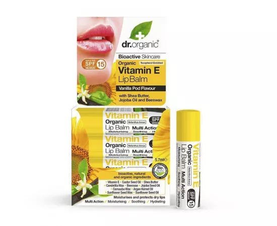 Dr. Organic  Vitamin E Lipbalm 5.7ml
