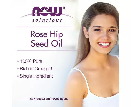 Now Solutions Rose Hip Seed Oil 100% Pure 1 Fl. Oz.