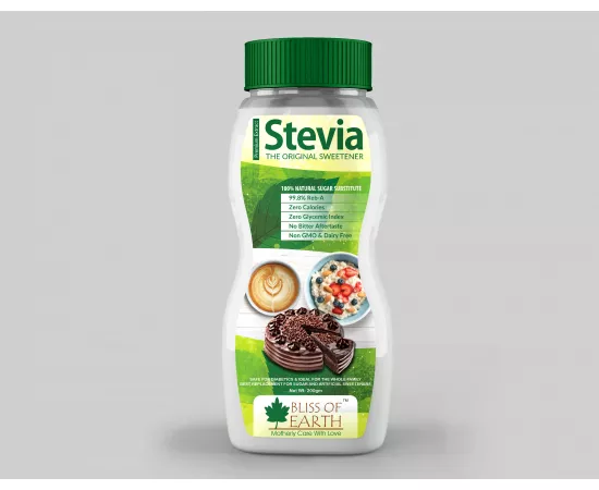 Bliss of Earth 99.8% REB-A Purity Stevia Powder Natural and  Sugarfree  Zero Calorie Keto Sweetner 200g