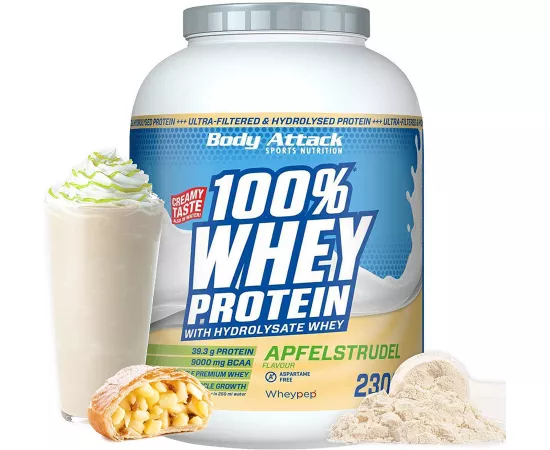 Body Attack 100% Whey Protein Apple Strudel 2.3 kg