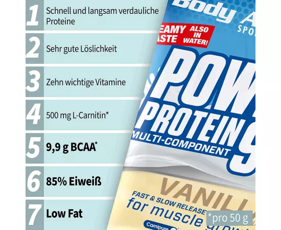 Body Attack Power Protein 90 Vanilla 1kg