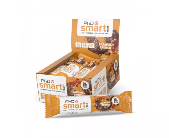 PhD Smart Bar Birthday Caramel Crunch Flavor - Pack of 12