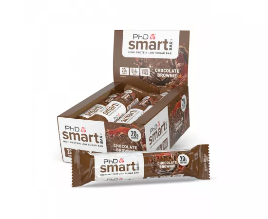 PhD Smart Bar Chocolate Brownie Flavor - Pack of 12