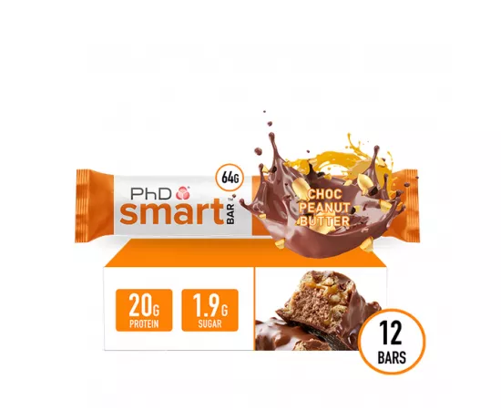 PhD Smart Bar Chocolate Peanut Butter Flavor - Pack of 12
