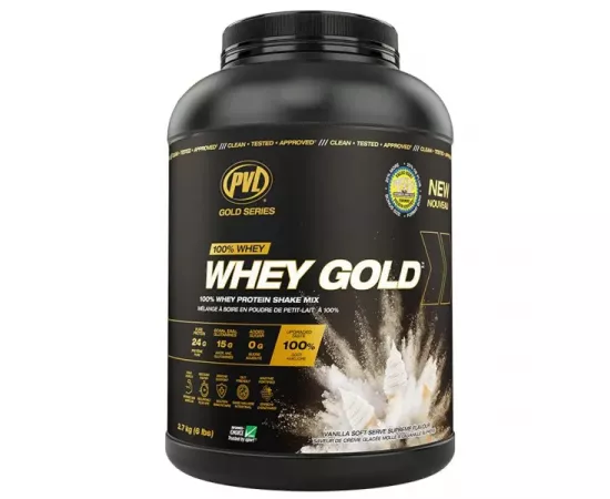 PVL Gold Series 100% Whey Gold Vanilla Soft Serve Supreme  2.7 kg (6 Lbs)