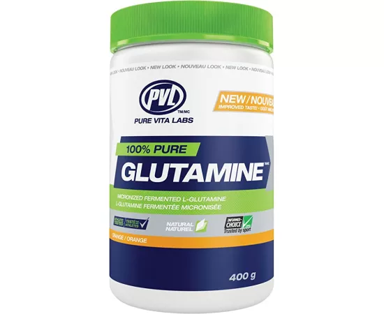 PVL 100% Pure Glutamine Orange 400g
