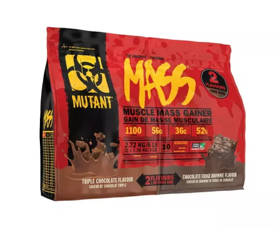 Mutant Mass Triple Chocolate and Chocolate Fudge 2.72 kg 6 lbs