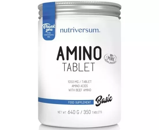 Nutriversum Basic Amino Tablets 641g  (350 Tablets)