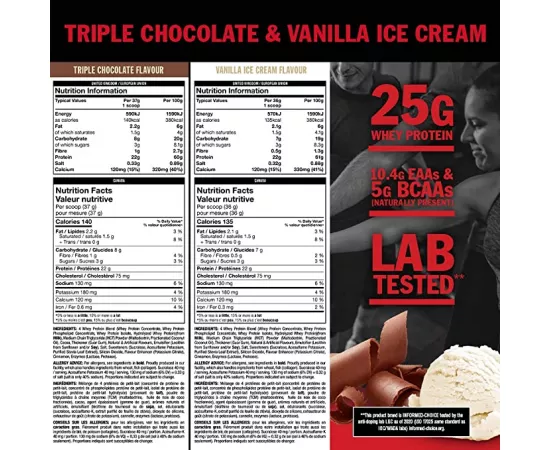 Mutant Whey Triple Chocolate and Vanilla Ice Cream 1.8 kg 4 lbs