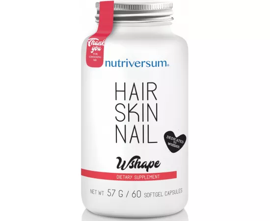 Nutriversum Wshape Hair Skin Nail 57g (60 Capsules)