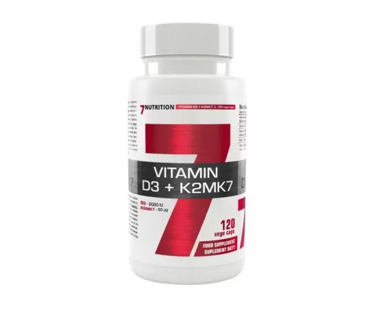 7Nutrition Vitamin D3 + K2MK7 120 VCaps