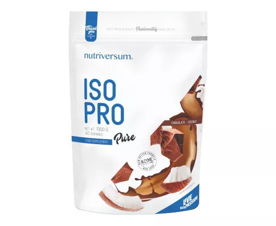 Nutriversum Pure Iso Pro Chocolate Coconut 1000g (DOY)