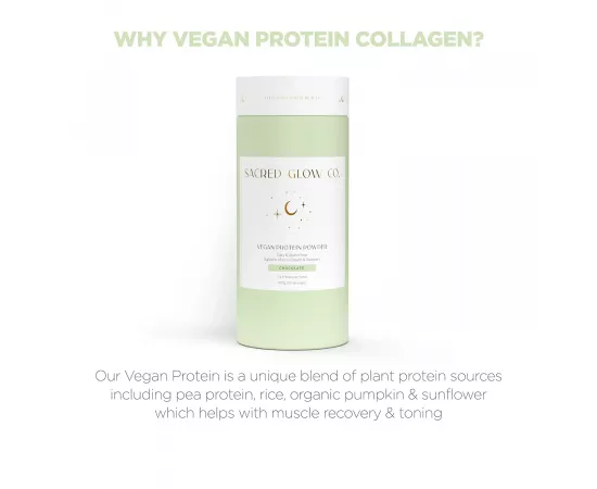Vegan Protein - 4 Vegan Proteins - Natural Chocolate Flavor - 500g (20 Servings)