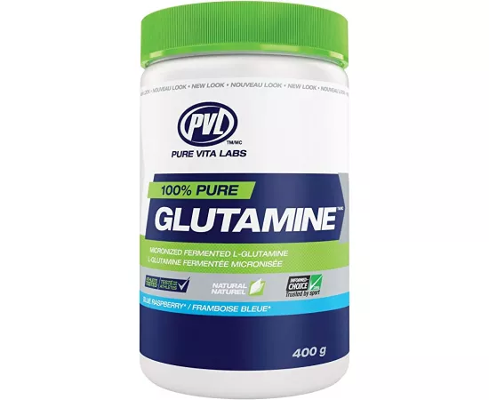 PVL 100% Pure Glutamine Blue Raspberry 400 g