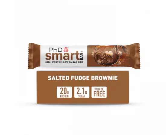PhD Smart Bar Salted Fudge Brownie Flavor - Pack of 12