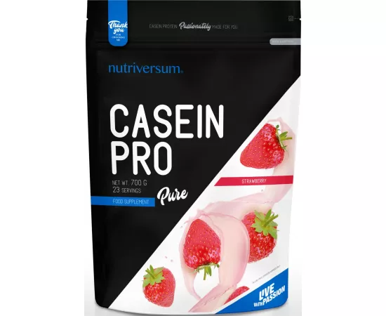 Nutriversum Pure Casein Pro Strawberry 700g